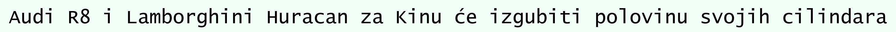 Audi R8 i Lamborghini Huracan za Kinu će izgubiti polovinu svojih cilindara