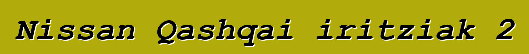 Nissan Qashqai iritziak 2