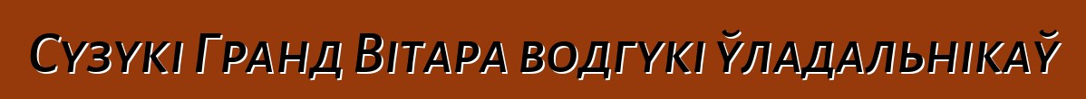 Сузукі Гранд Вітара водгукі ўладальнікаў