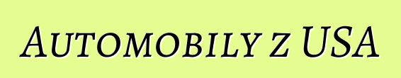 Automobily z USA