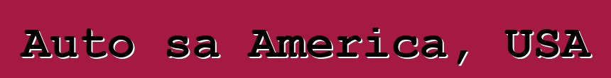 Auto sa America, USA