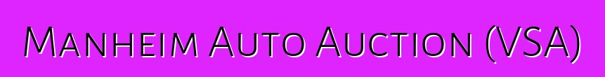 Manheim Auto Auction (VSA)