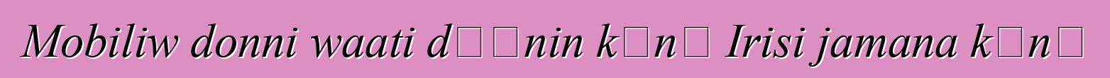 Mobiliw donni waati dɔɔnin kɔnɔ Irisi jamana kɔnɔ