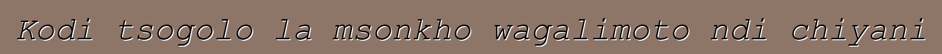 Kodi tsogolo la msonkho wagalimoto ndi chiyani