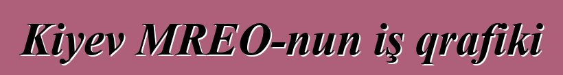 Kiyev MREO-nun iş qrafiki
