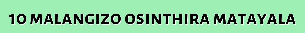 10 malangizo osinthira matayala