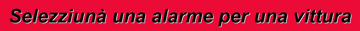 Selezziunà una alarme per una vittura
