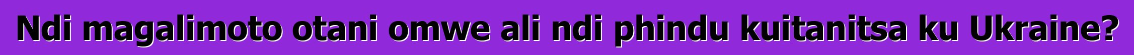 Ndi magalimoto otani omwe ali ndi phindu kuitanitsa ku Ukraine?