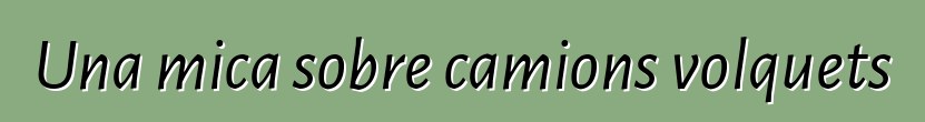 Una mica sobre camions volquets