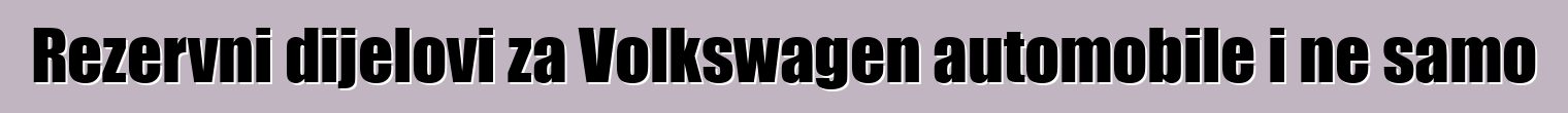 Rezervni dijelovi za Volkswagen automobile i ne samo