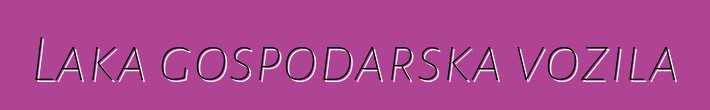 Laka gospodarska vozila