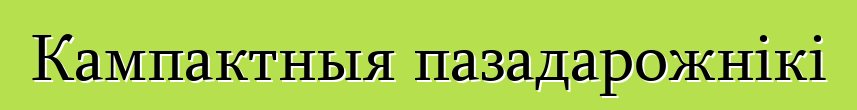 Кампактныя пазадарожнікі