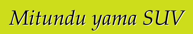Mitundu yama SUV