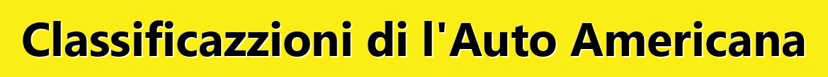 Classificazzioni di l'Auto Americana