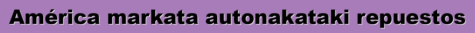 América markata autonakataki repuestos