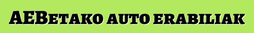 AEBetako auto erabiliak