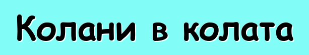 Колани в колата