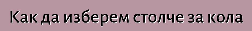 Как да изберем столче за кола
