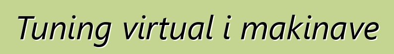 Tuning virtual i makinave
