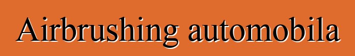 Airbrushing automobila