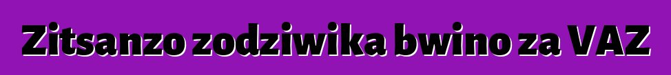 Zitsanzo zodziwika bwino za VAZ