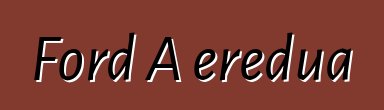 Ford A eredua