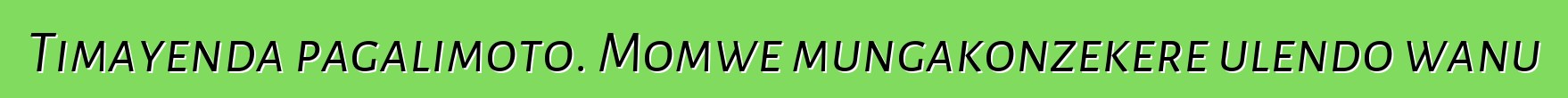 Timayenda pagalimoto. Momwe mungakonzekere ulendo wanu