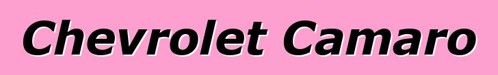 Chevrolet Camaro