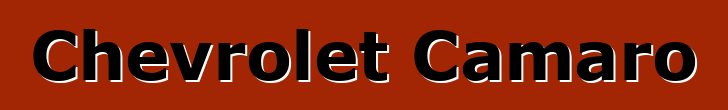 Chevrolet Camaro