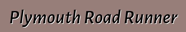 Plymouth Road Runner