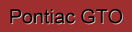 Pontiac GTO