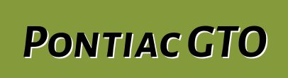 Pontiac GTO