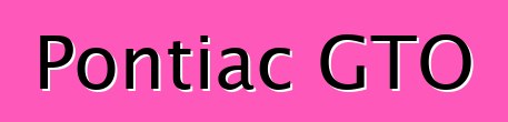 Pontiac GTO