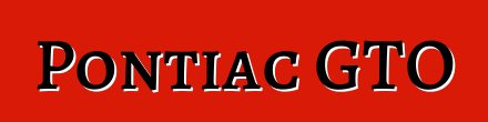 Pontiac GTO