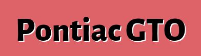 Pontiac GTO
