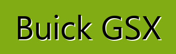 Buick GSX