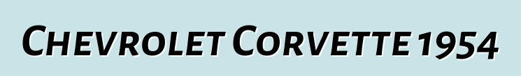 Chevrolet Corvette 1954