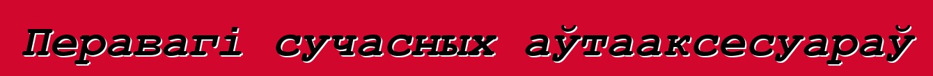 Перавагі сучасных аўтааксесуараў
