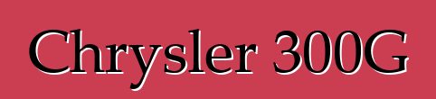 Chrysler 300G