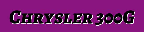 Chrysler 300G