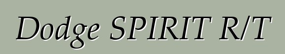 Dodge SPIRIT R/T