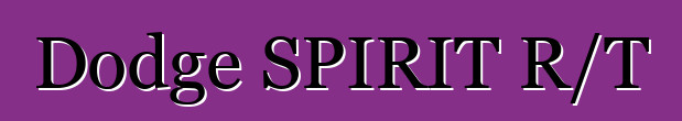 Dodge SPIRIT R/T