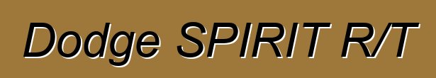 Dodge SPIRIT R/T