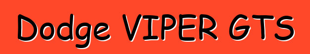 Dodge VIPER GTS