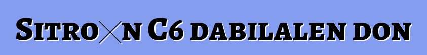 Sitroɛn C6 dabilalen don