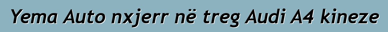 Yema Auto nxjerr në treg Audi A4 kineze
