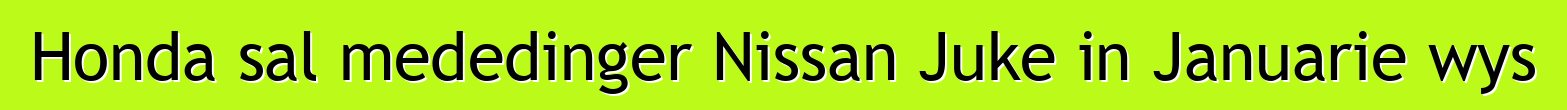 Honda sal mededinger Nissan Juke in Januarie wys