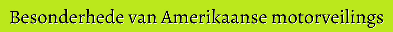 Besonderhede van Amerikaanse motorveilings