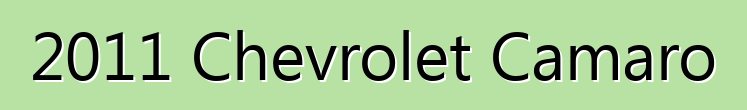 2011 Chevrolet Camaro
