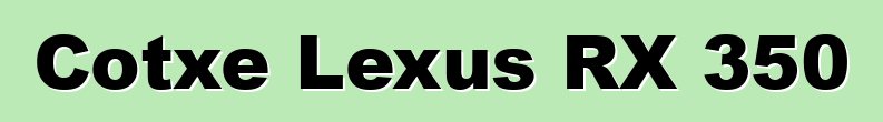 Cotxe Lexus RX 350